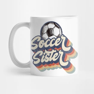 Retro Soccer Sister Mother's Day Mug